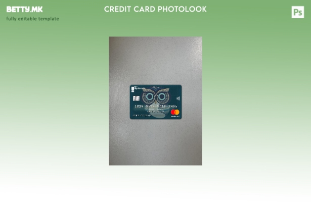 Модерен стил Аргентина Хипотекарио банка мастер карта photolook преден шаблон